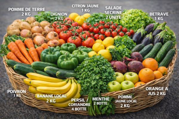 Pack familial fruits & legumes